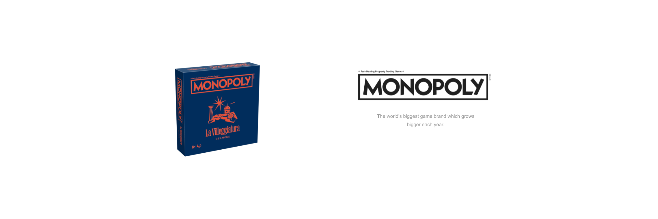 Box of a custom edition of Monopoly developed for Belmond